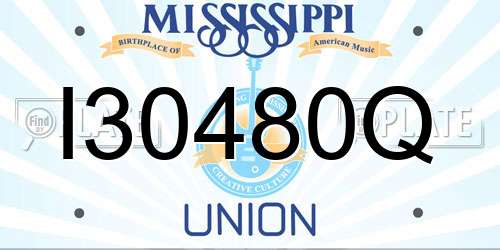 I30480Q Mississippi License Plate