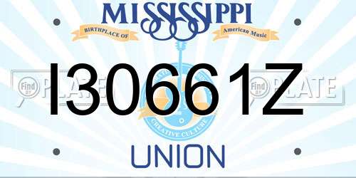 I30661Z Mississippi License Plate