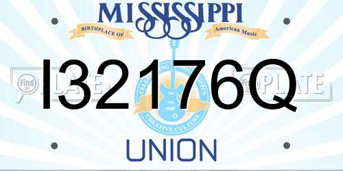 I32176Q Mississippi License Plate