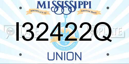 I32422Q Mississippi License Plate