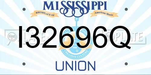 I32696Q Mississippi License Plate