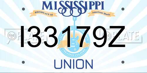 I33179Z Mississippi License Plate