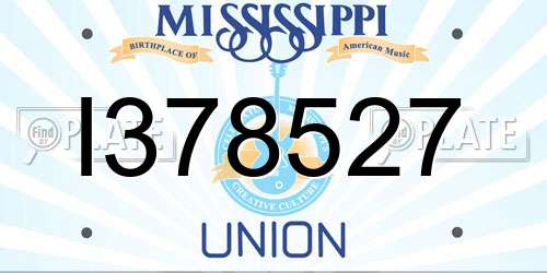 I378527 Mississippi License Plate