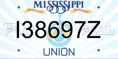 I38697Z Mississippi License Plate