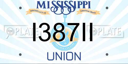 I387II Mississippi License Plate