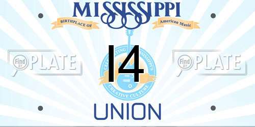 I4 Mississippi License Plate