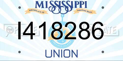 I418286 Mississippi License Plate