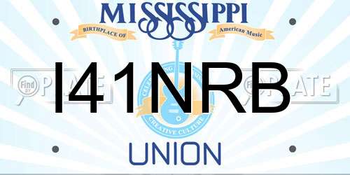 I41NRB Mississippi License Plate