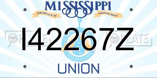 I42267Z Mississippi License Plate