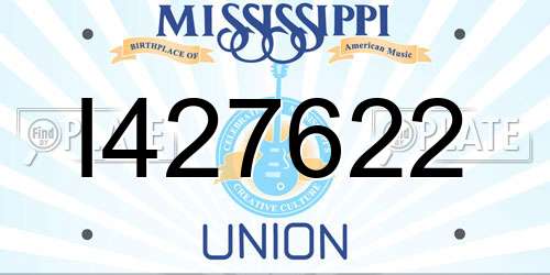 I427622 Mississippi License Plate