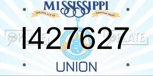 I427627 Mississippi License Plate