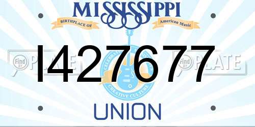I427677 Mississippi License Plate