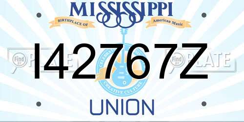 I42767Z Mississippi License Plate
