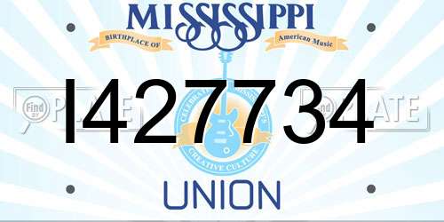 I427734 Mississippi License Plate