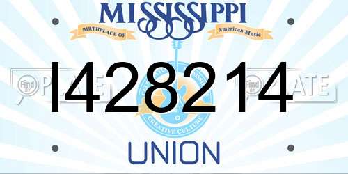 I428214 Mississippi License Plate