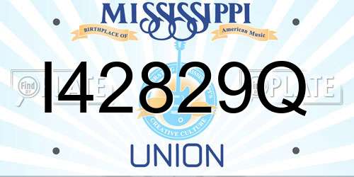 I42829Q Mississippi License Plate