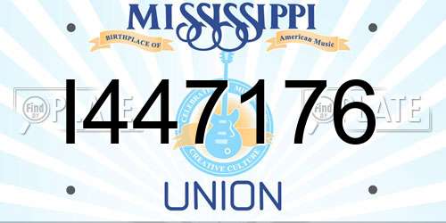 I447176 Mississippi License Plate