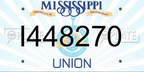 I448270 Mississippi License Plate
