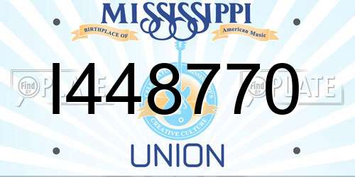 I448770 Mississippi License Plate