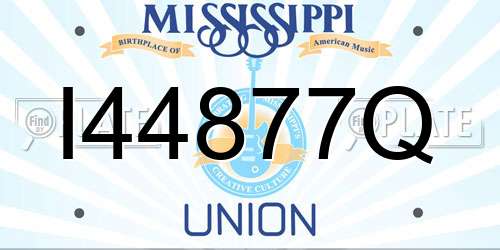 I44877Q Mississippi License Plate