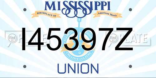 I45397Z Mississippi License Plate