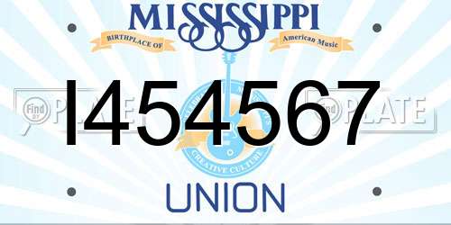 I454567 Mississippi License Plate