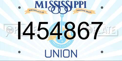 I454867 Mississippi License Plate