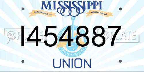 I454887 Mississippi License Plate