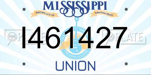 I461427 Mississippi License Plate