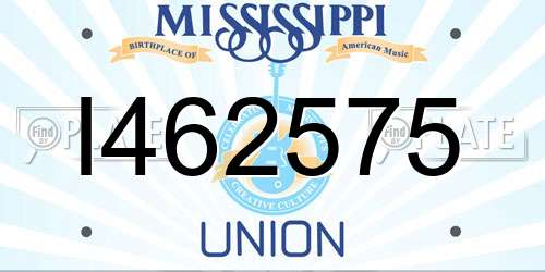 I462575 Mississippi License Plate