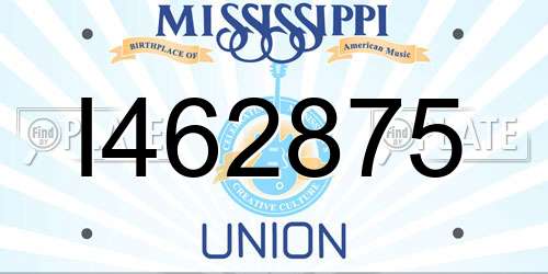 I462875 Mississippi License Plate