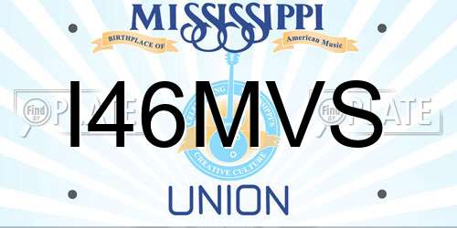I46MVS Mississippi License Plate
