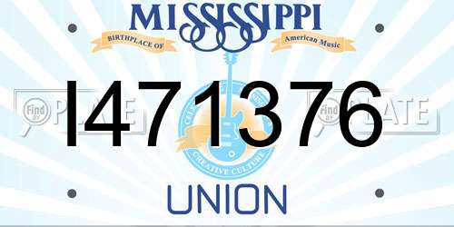 I471376 Mississippi License Plate