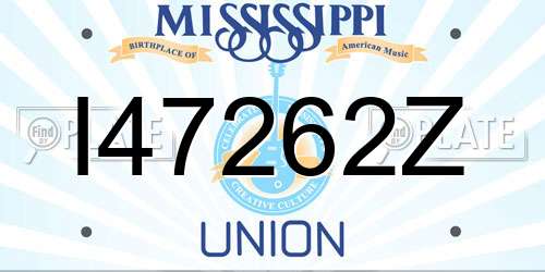 I47262Z Mississippi License Plate