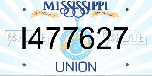 I477627 Mississippi License Plate