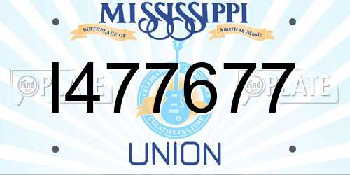 I477677 Mississippi License Plate