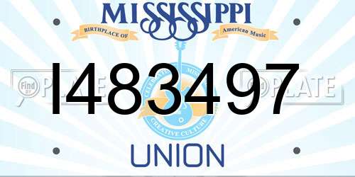 I483497 Mississippi License Plate