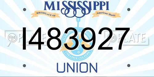 I483927 Mississippi License Plate