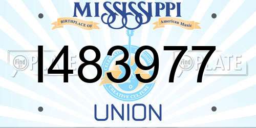 I483977 Mississippi License Plate
