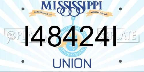 I48424I Mississippi License Plate