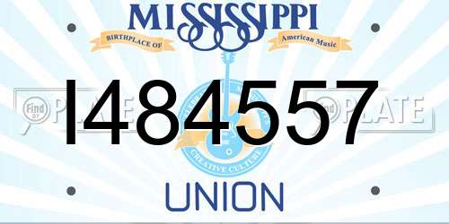 I484557 Mississippi License Plate