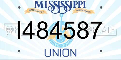I484587 Mississippi License Plate