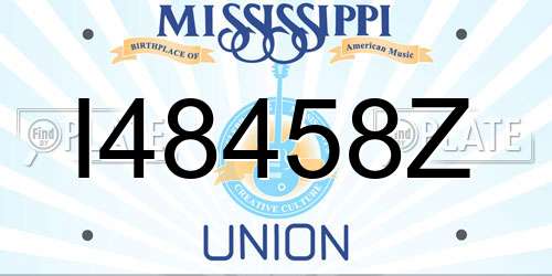 I48458Z Mississippi License Plate