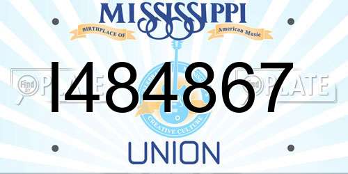 I484867 Mississippi License Plate