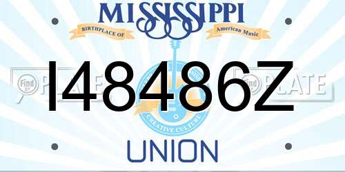 I48486Z Mississippi License Plate