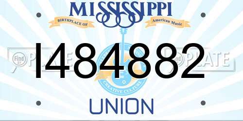 I484882 Mississippi License Plate