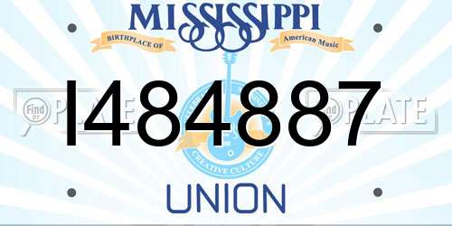 I484887 Mississippi License Plate