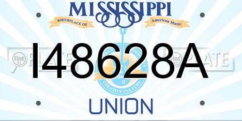 I48628A Mississippi License Plate
