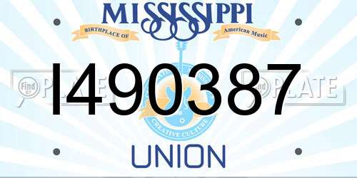 I490387 Mississippi License Plate