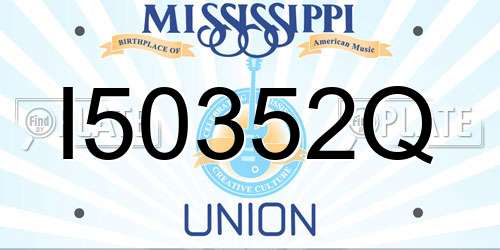 I50352Q Mississippi License Plate